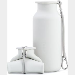 20.3 OUNCES COLLAPSIBLE WATER BOTTLES 20 OZ, LEAK PROOF, BPA FREE FOLDABLE SILICONE TRAVEL WATER BOTTLE CUPS FOR ON THE GO, TRAVEL
