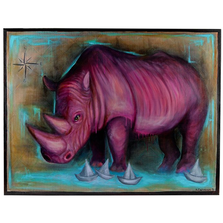 Anita Dąbrowska | Believe in pink rhino, 2019 r.