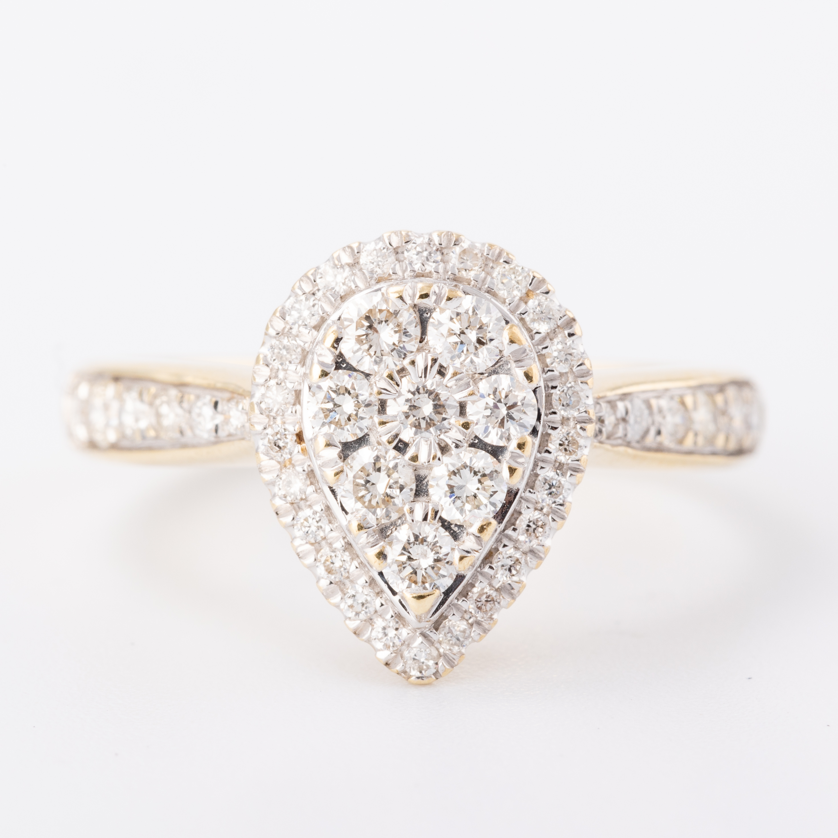 Diamond Cluster Ring 9ct Gold