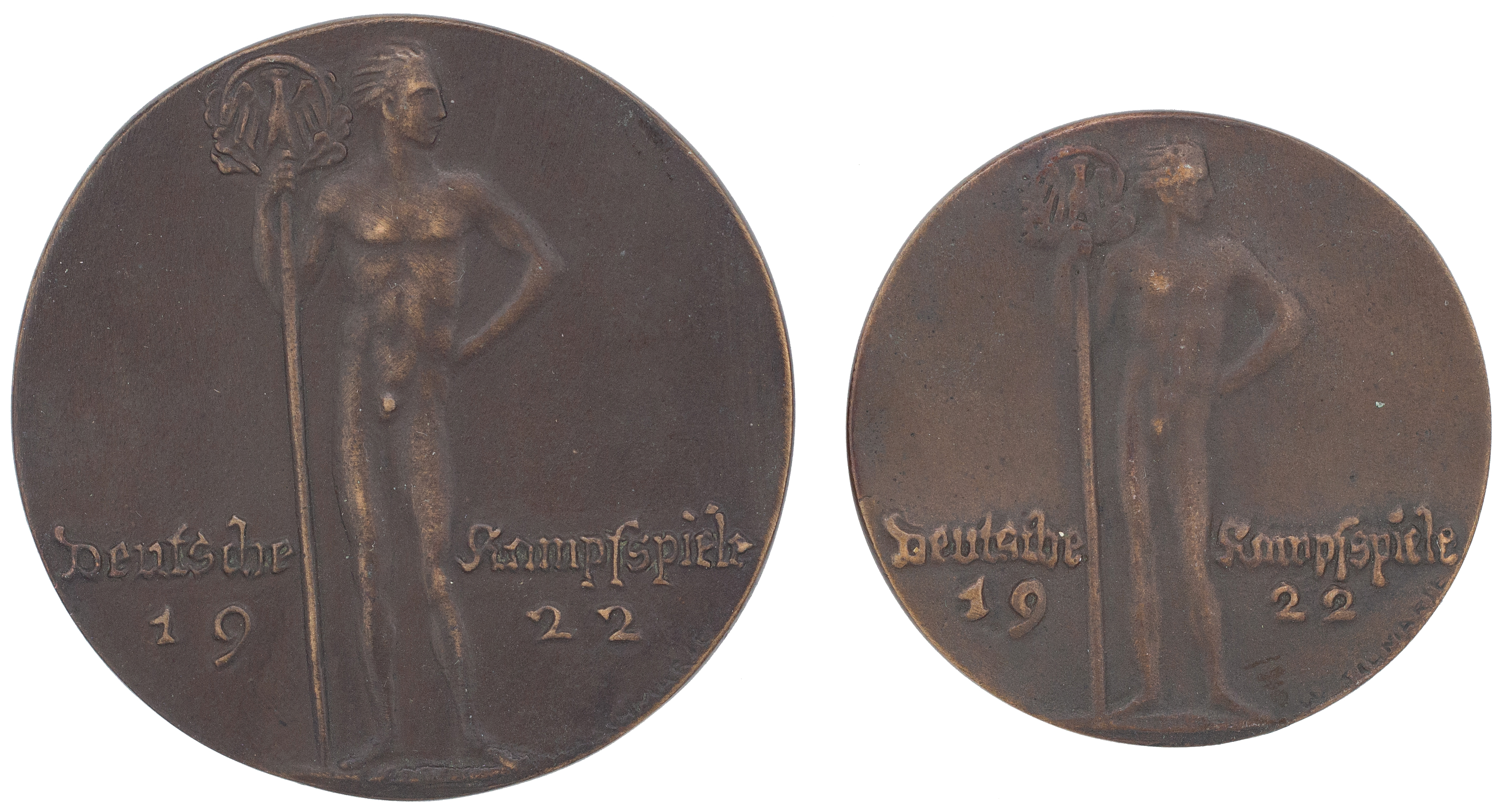 Germany, Pair, Combat Games - Deutsche Kampfspiele, 1922, VF
