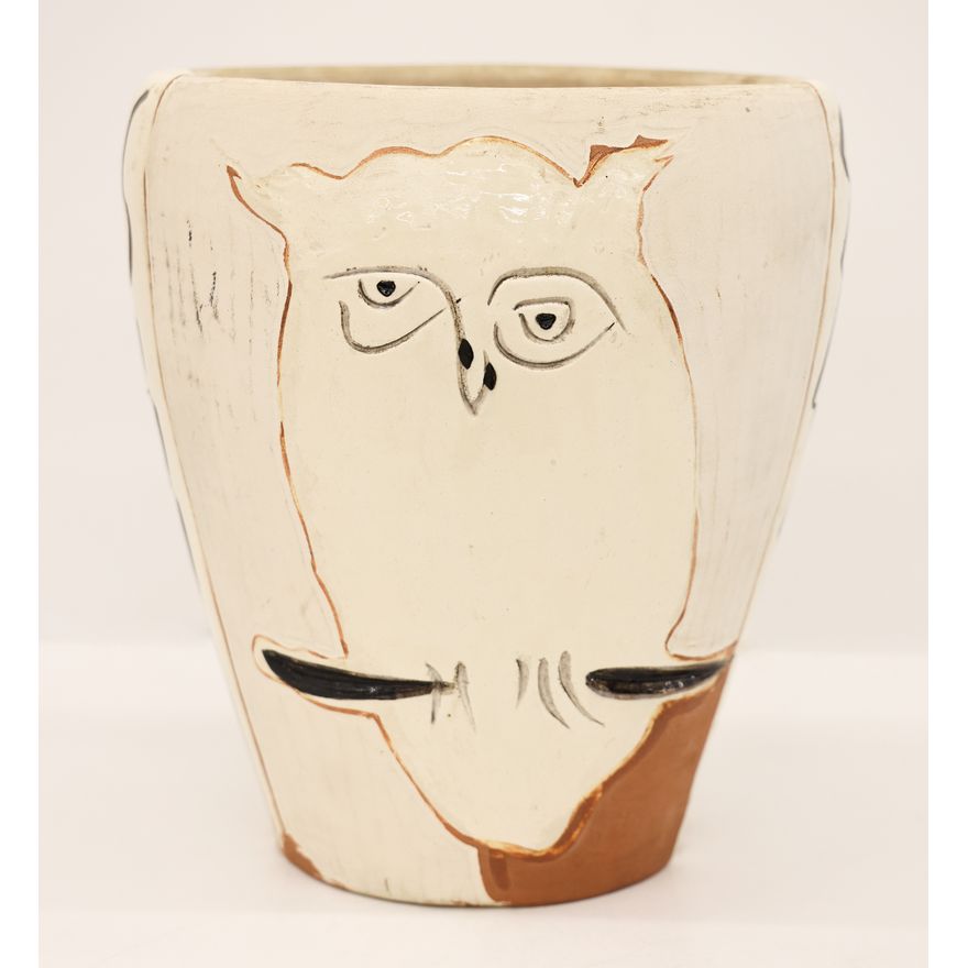 Pablo Picasso ''Visage et Hibou'' (A.R. 407) Ceramic