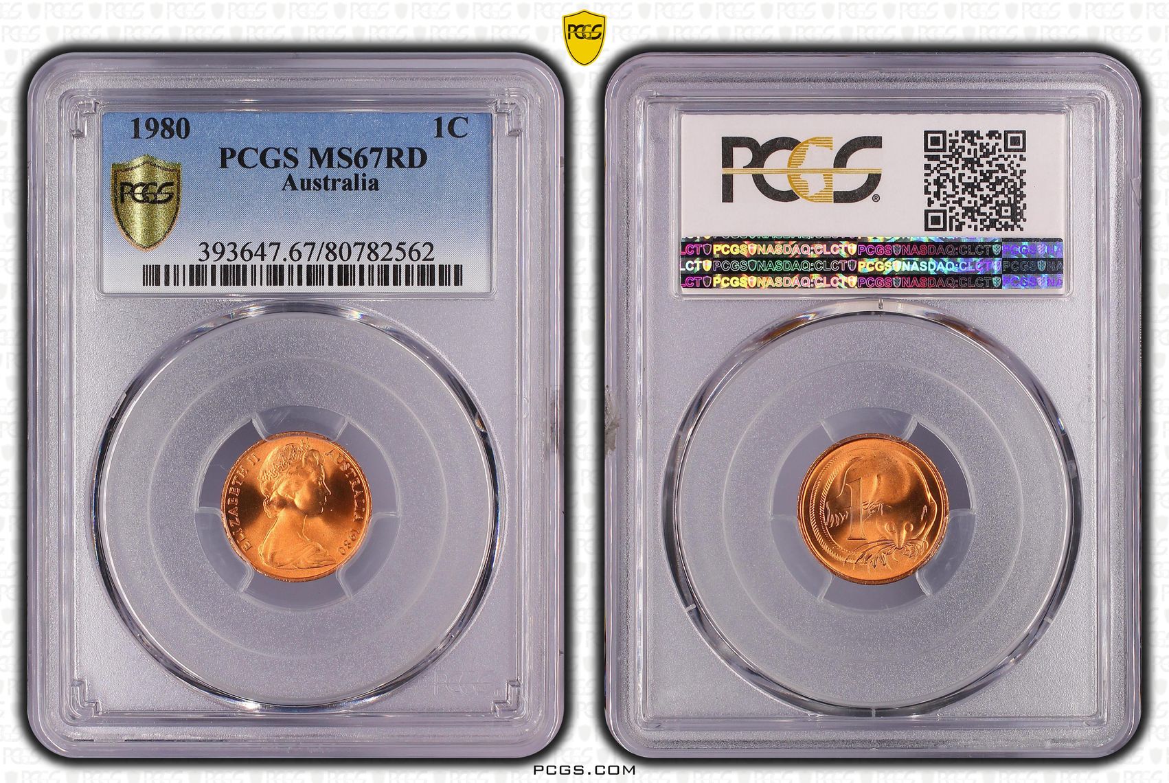 48 · One Cent, 1980, PCGS MS67RD