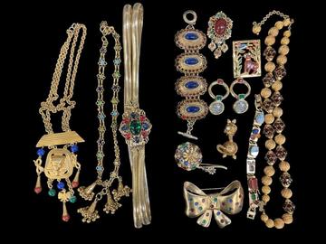 Costume Jewelry, Cut Glass, Military, Firearms & More