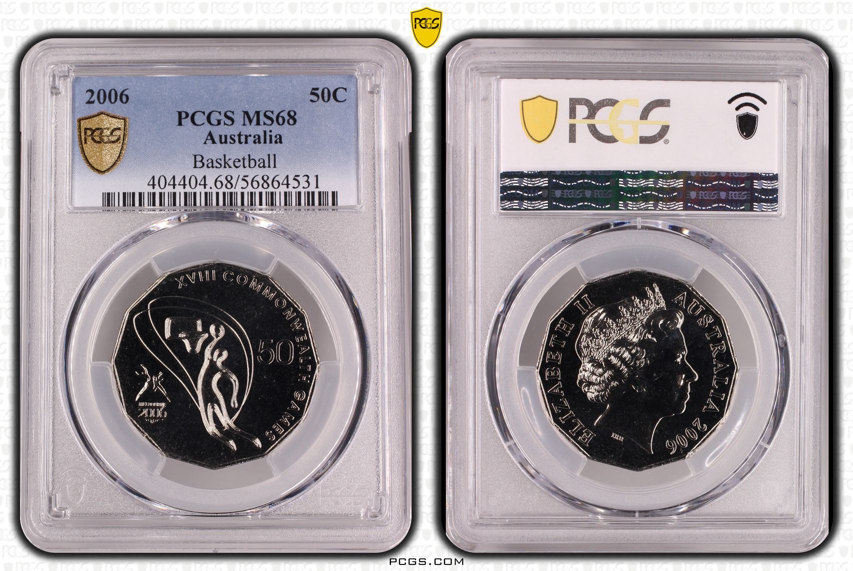242 · Basketball, 8/0, Fifty Cent, 2006,  MS68