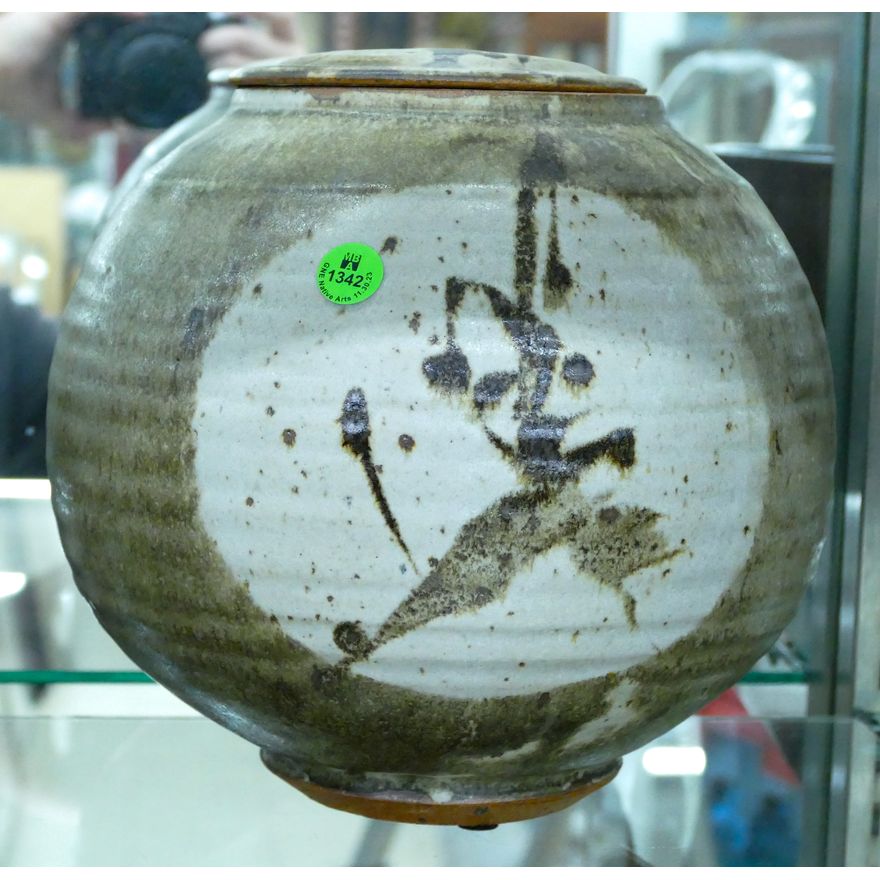 Wayne Ngan Studio Pottery Ball Jar 10''
