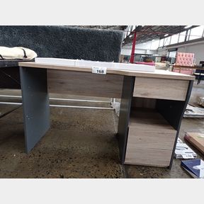 LINX COLORADO WORK DESK - SANREMO OAK AND DARK GREY -