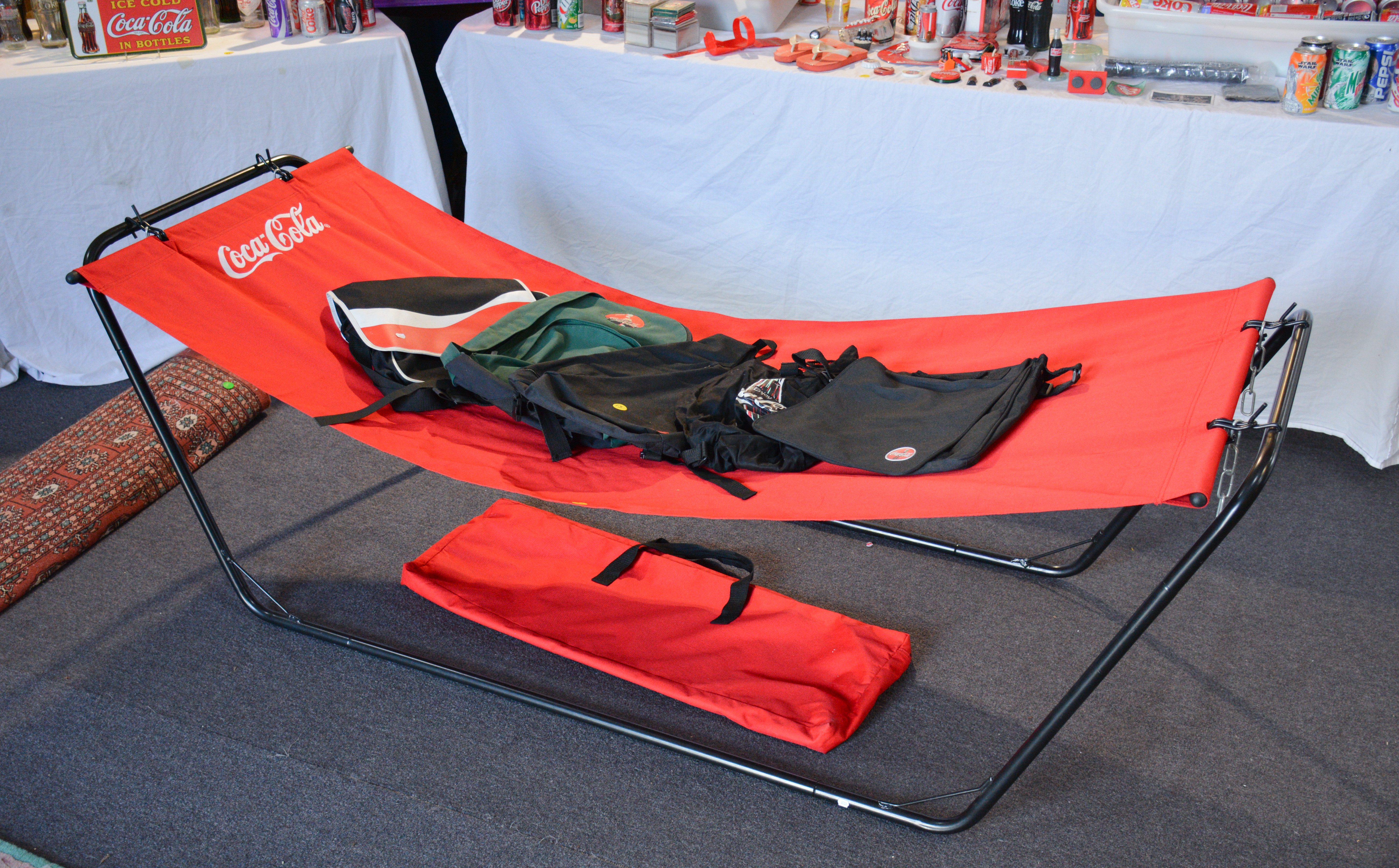 Excellent Coca Cola Hammock with Bag — sold at auction in New Zealand for $30