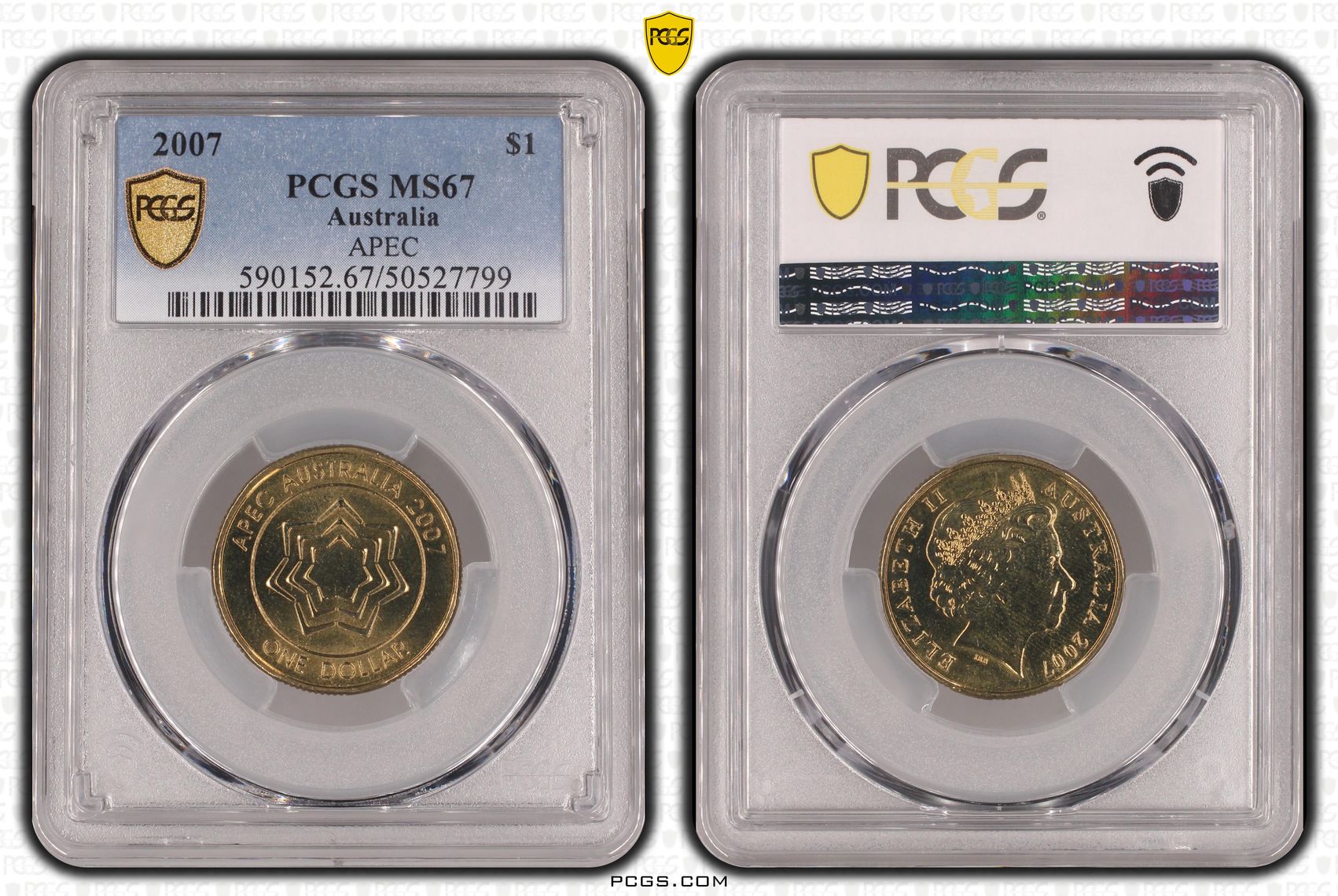 APEC, POP 6/0, One Dollar, 2007, PCGS MS67