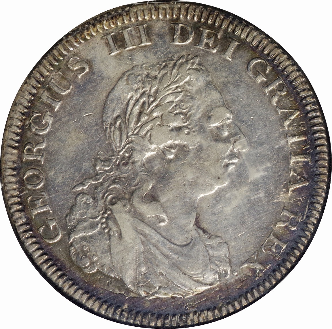 英国-GB. NNC AU50. VF/EF. Silver. 1ドル(Dollar). ジョージ3世