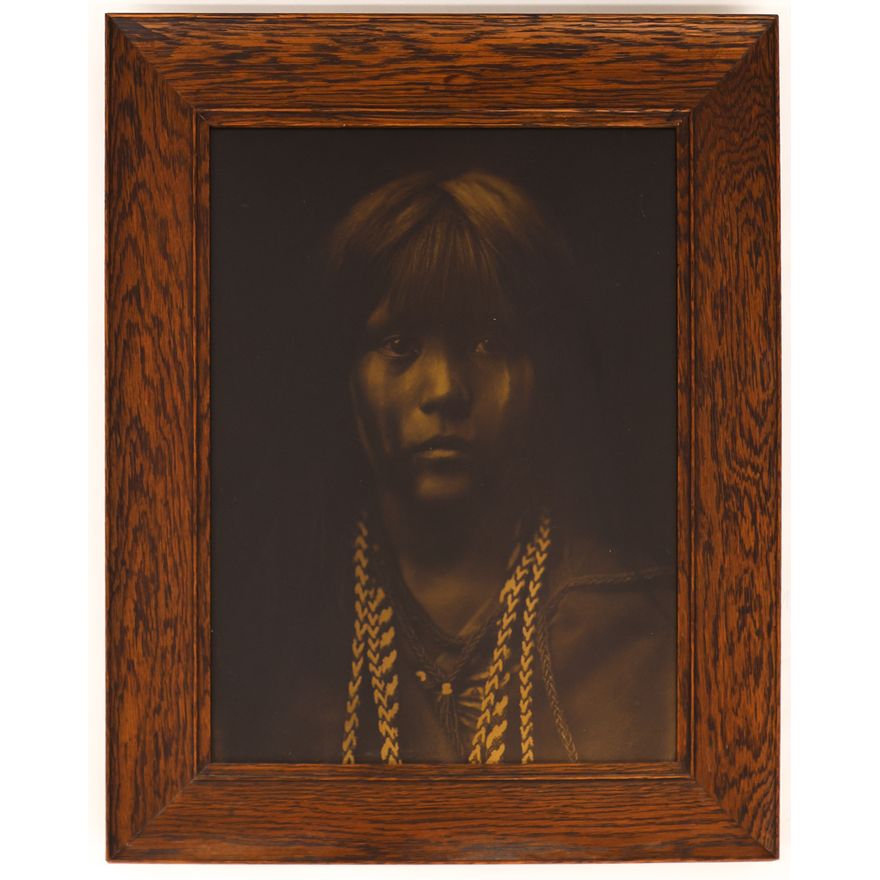 After Edward Curtis ''Mosa-Mohave'' 1903 Orotone