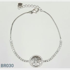 STERLING SILVER TREE OF LIFE BRACELET - 51543/180