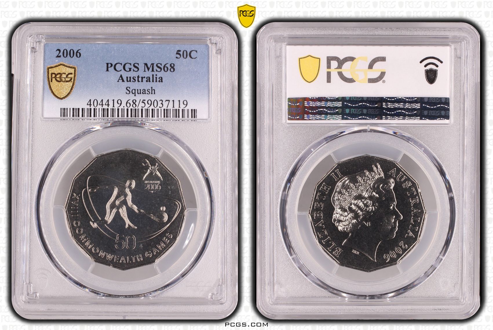 Squash, Fifty Cent, 2006, PCGS MS68