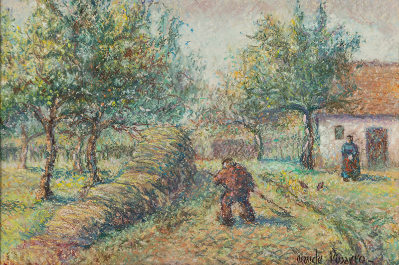 Hughes Claude Pissaro
(French, b. 1935)
Le faucheur de luzerne 