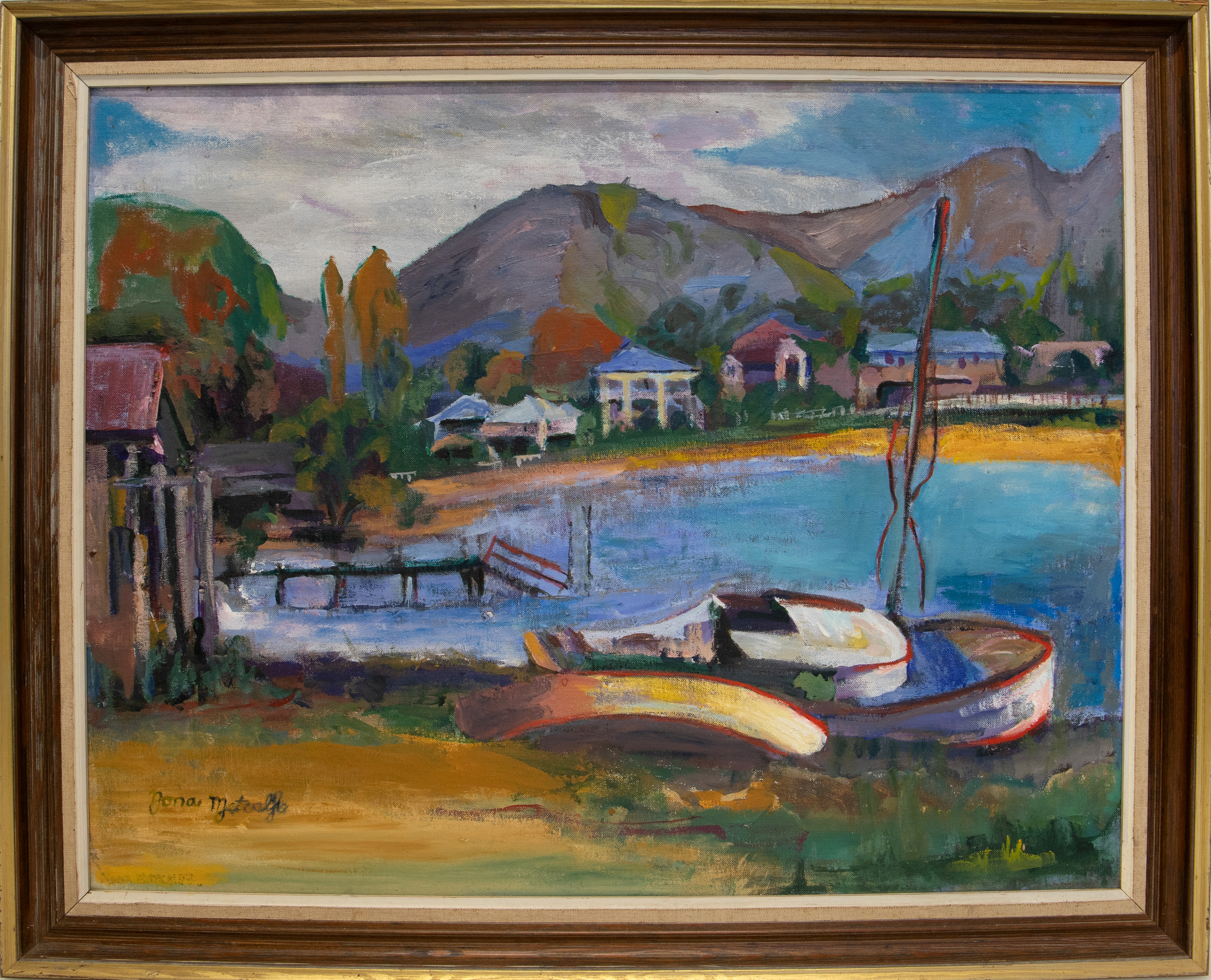 405 · Nona Metcalfe, 'Secluded Jetty', 1980s