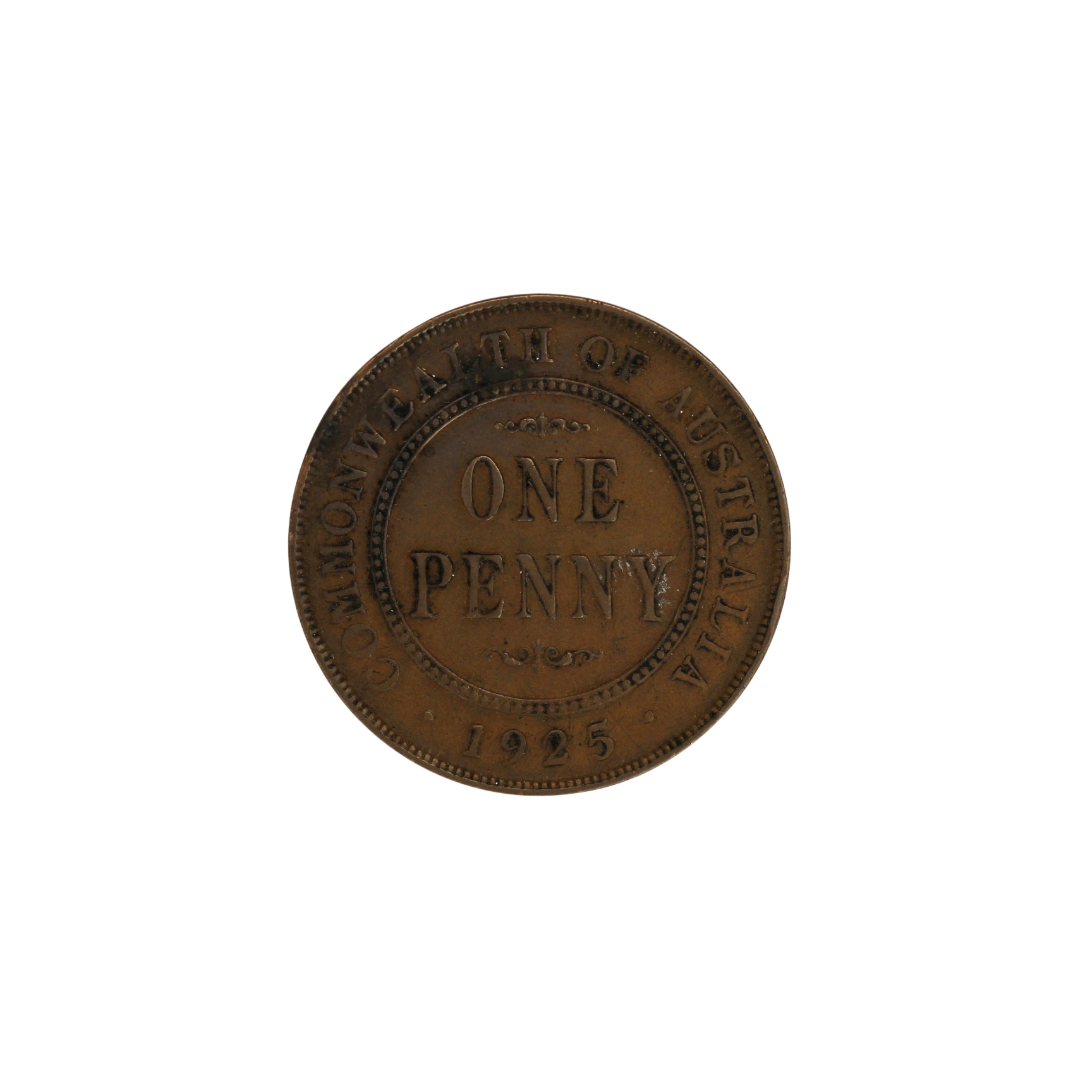 930. · George V, Penny, 1925, gVF