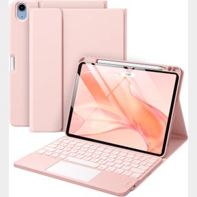 COMPATIBLE WITH IPAD AIR 11 INCH & AIR 5TH/ AIR 4TH GENERATION CASE WITH KEYBOARD - MULTI-TOUCH TRACKPAD, 7-COLOR BACKLIT, DETACHA