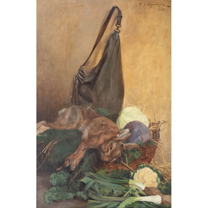 Michał Gorstkin-Wywiórski | Martwa natura z zającem, 1903 r.