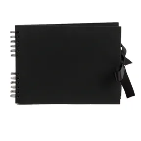 Spiral Bound Black Album Hardcover 40 Black Pages 29 x 21.5 cm |