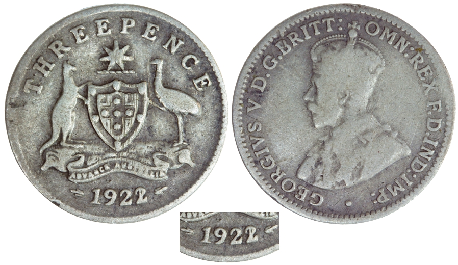 1922/1 Overdate