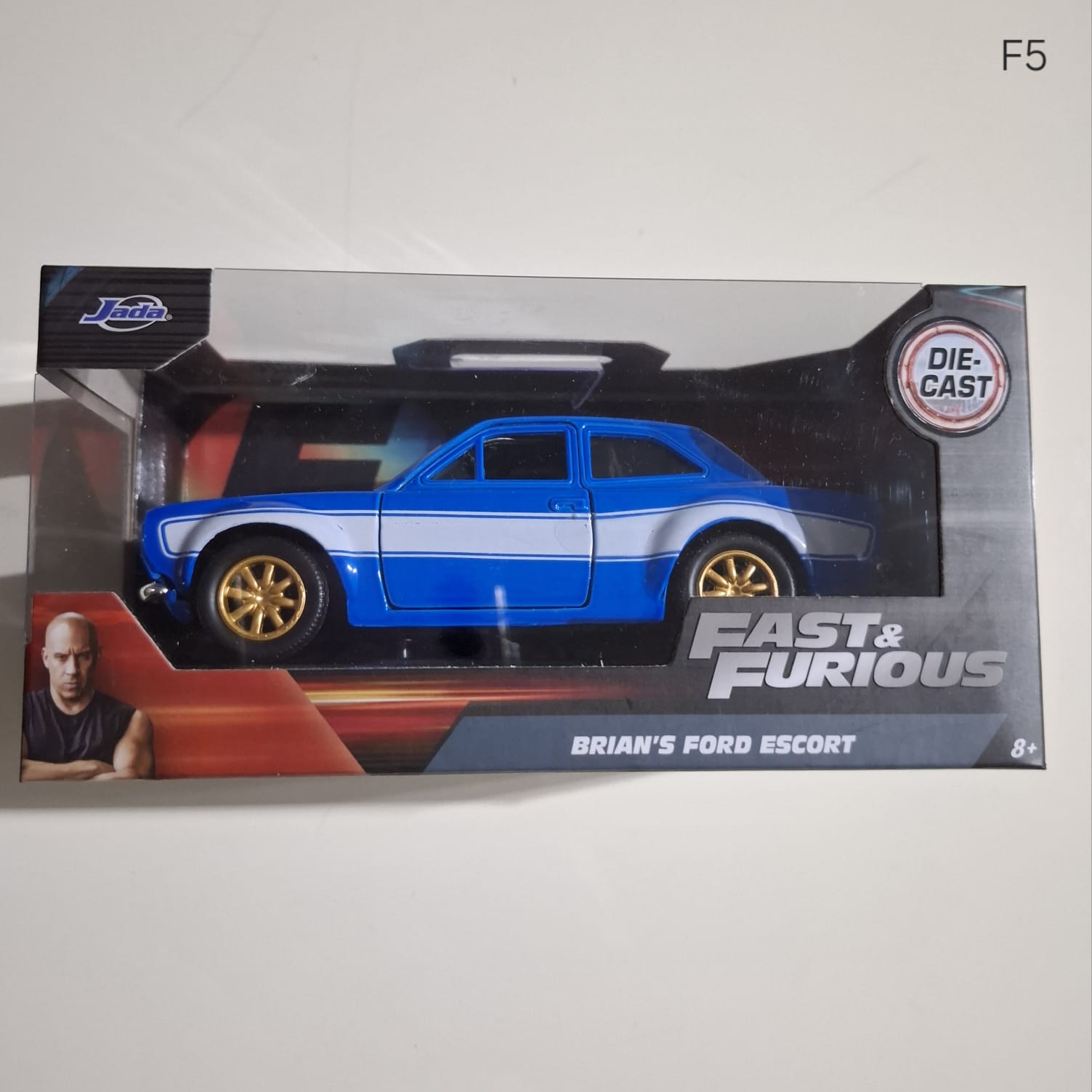 JADA FAST AND FURIOUS BRIAN'S FORD ESCORT APPROX 1/32 SCALE