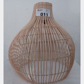 RATTAN WOVEN LIGHT - CALABASH NATURAL - WOVEN PENDANT LIGHT IN CALABASH SHAPE IN NATURAL CANE