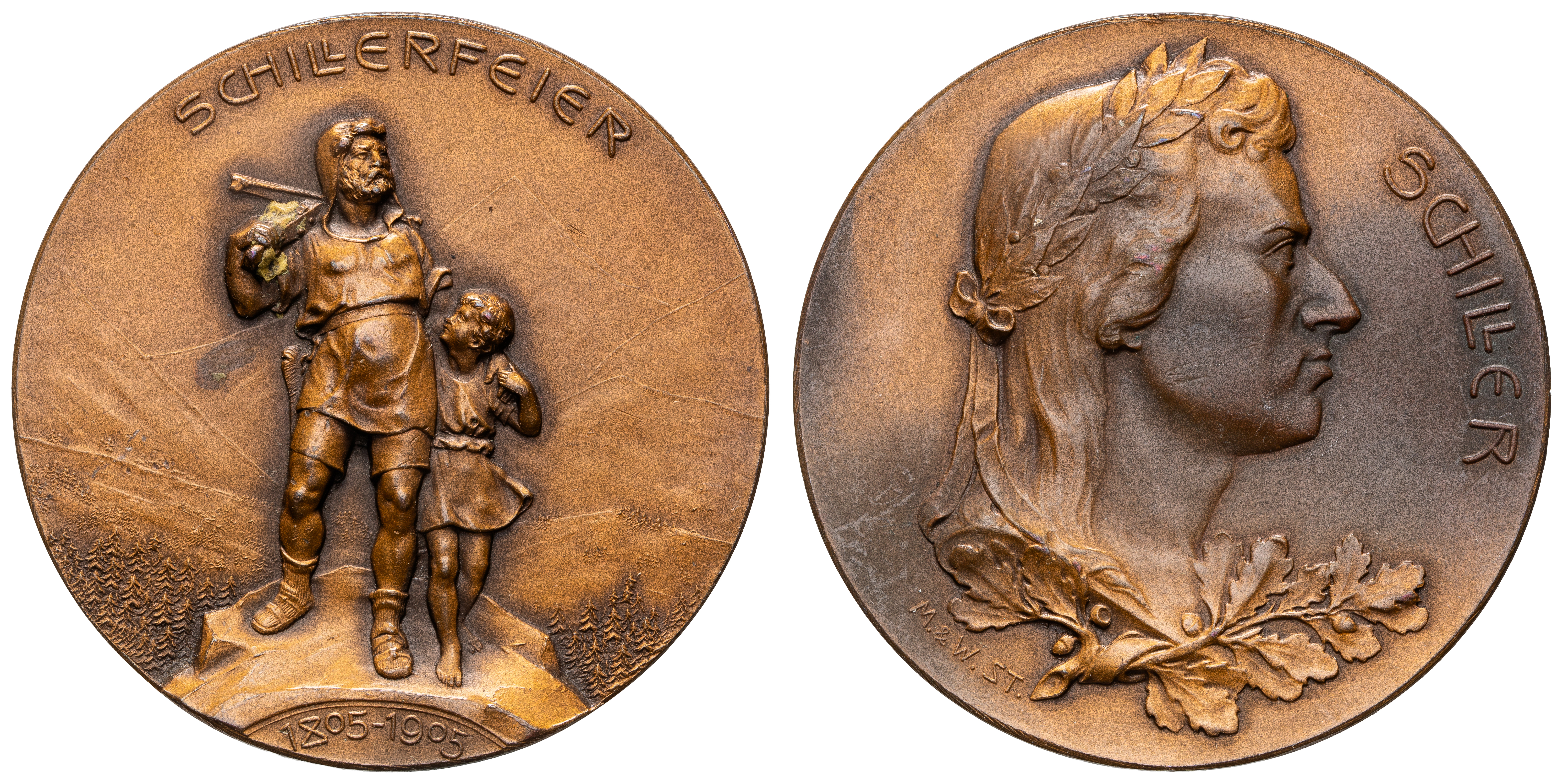 Germany, 100TH Anniversary of the death of Friedrich Schiller, 1905, gEF - aUNC
