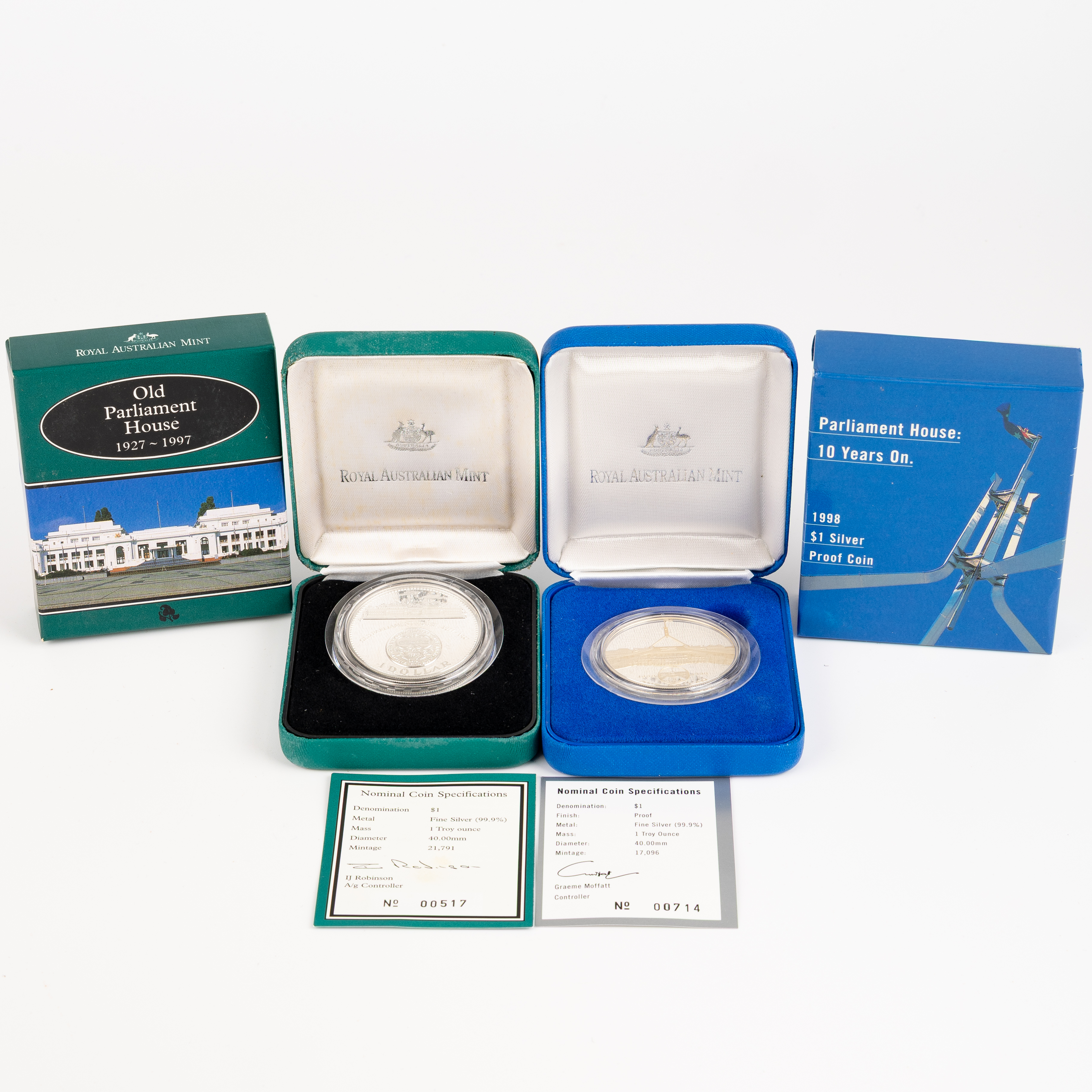 Elizabeth II, RAM - Parliament House, One Dollar, 1997 - 1998, FDC