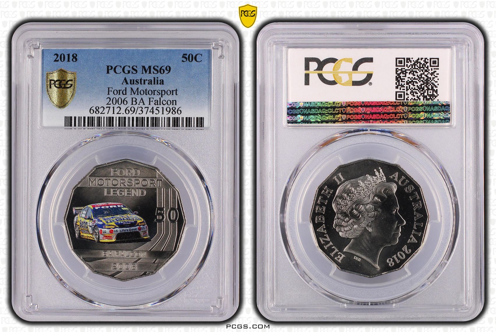 359 · Ford Motorsport - 2006 BA Falcon, Fifty Cent, 2018, PCGS MS69