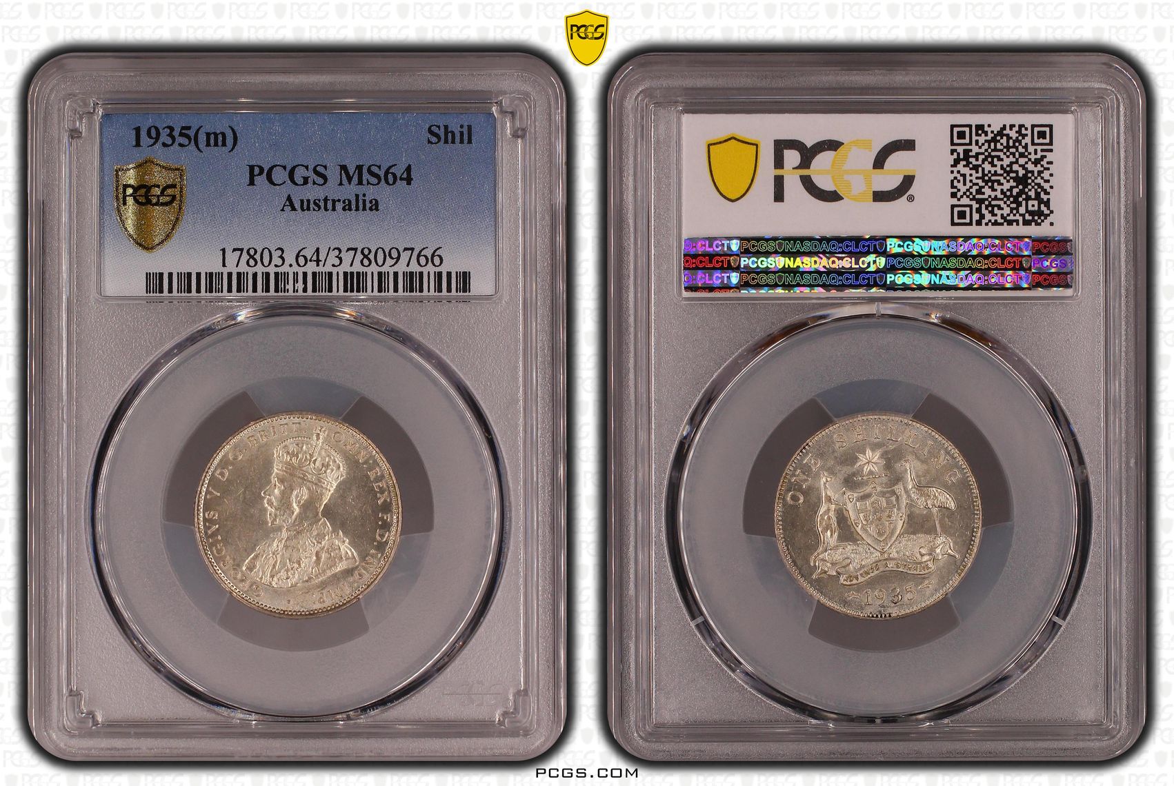Shilling, 1935(m), PCGS MS64