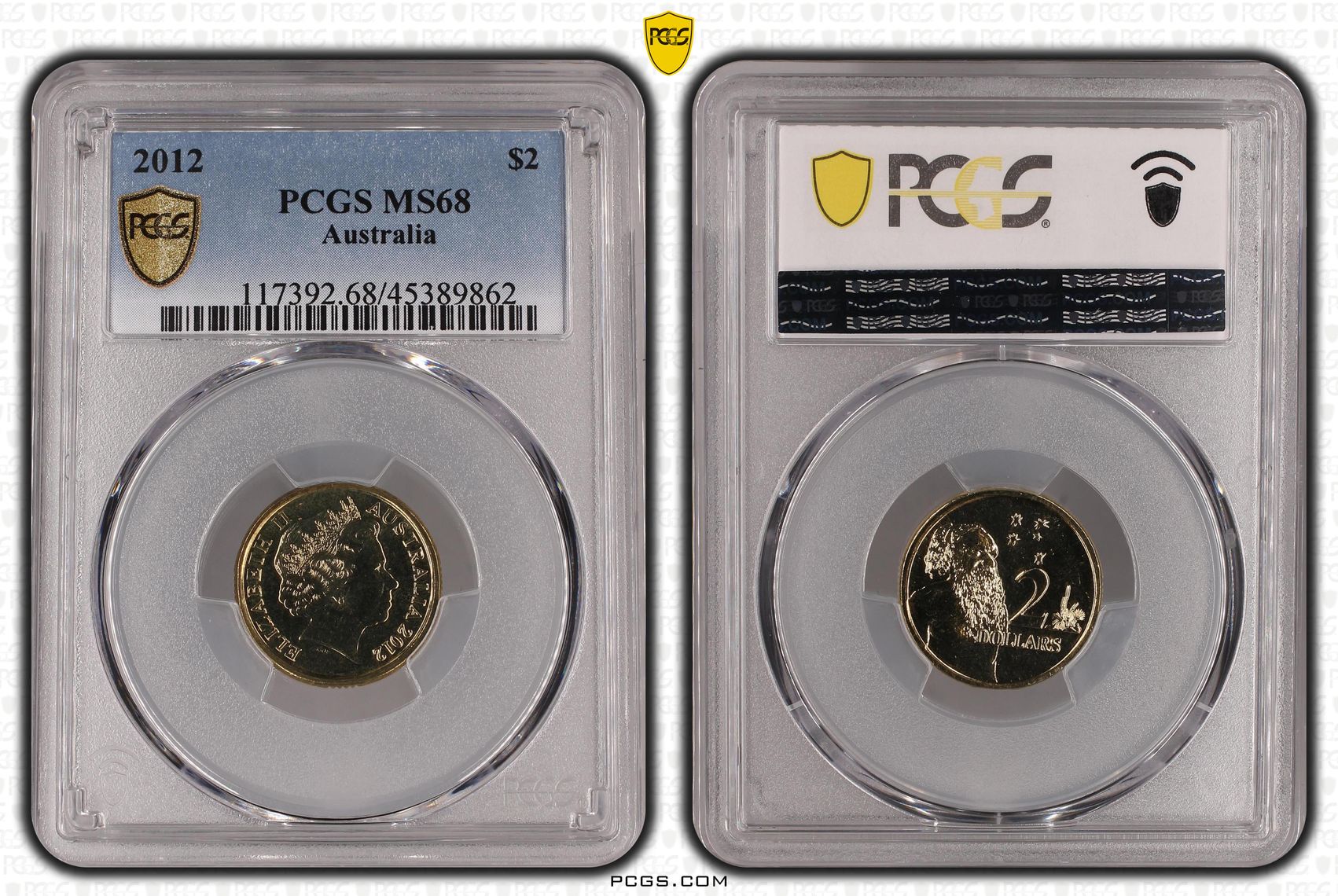 2012 Australia Two Dollar, $2 PCGS - MS68 POP 3/0 -862