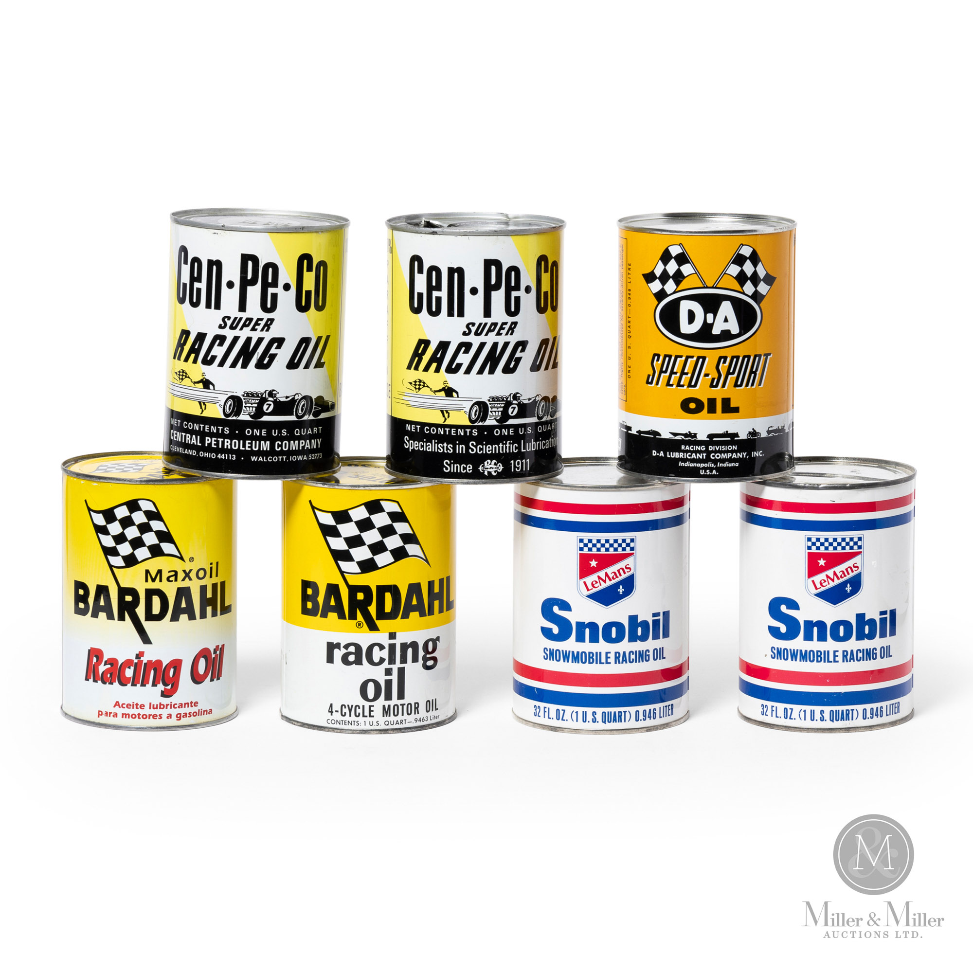 American Racing Oil 1 US Quart Cans | Miller & Miller Auctions Ltd