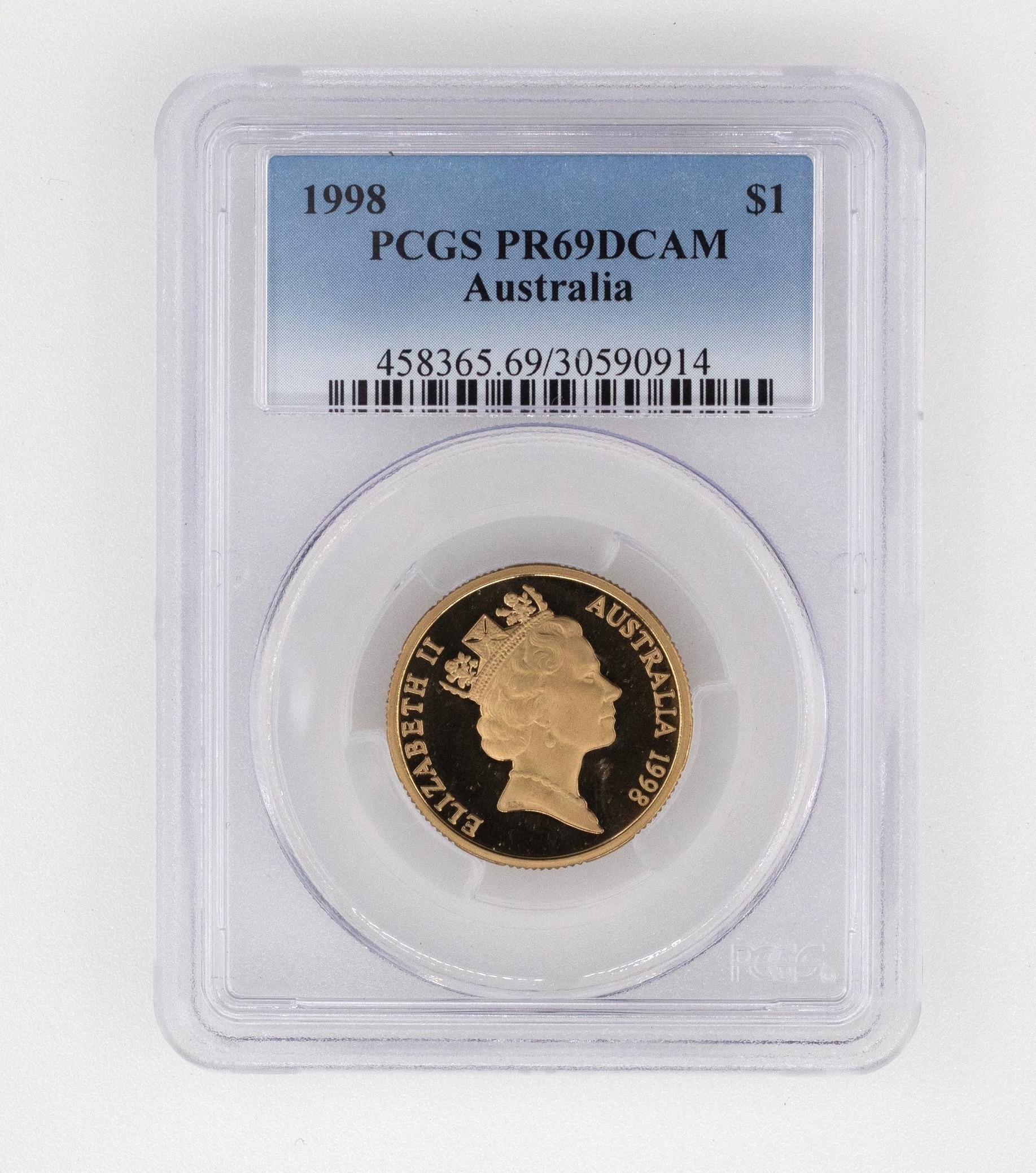 Elizabeth II, One Dollar, PR69DCAM , 1998