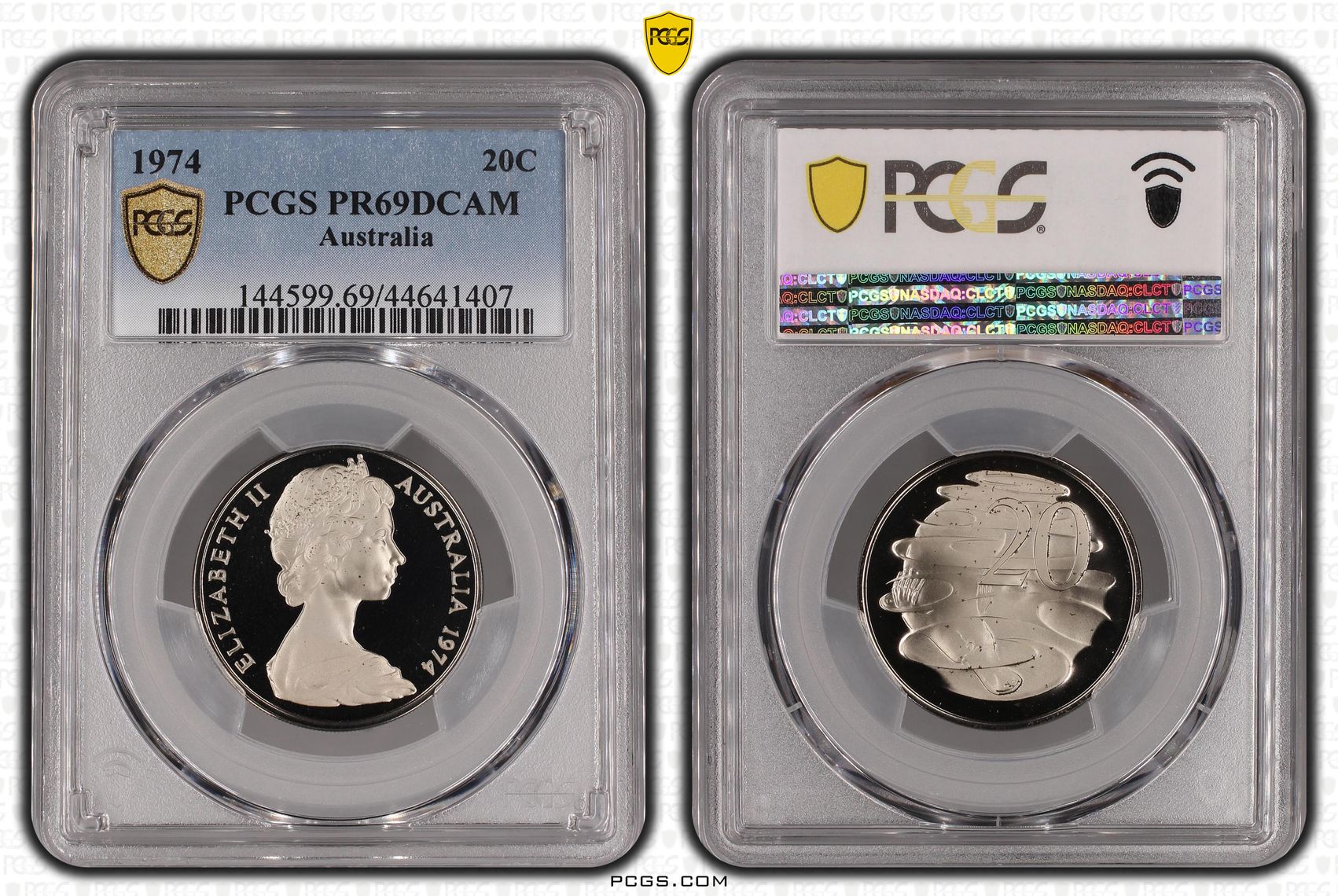 1974 Australian Twenty Cent, 20c Proof PCGS - PR69DCAM -407