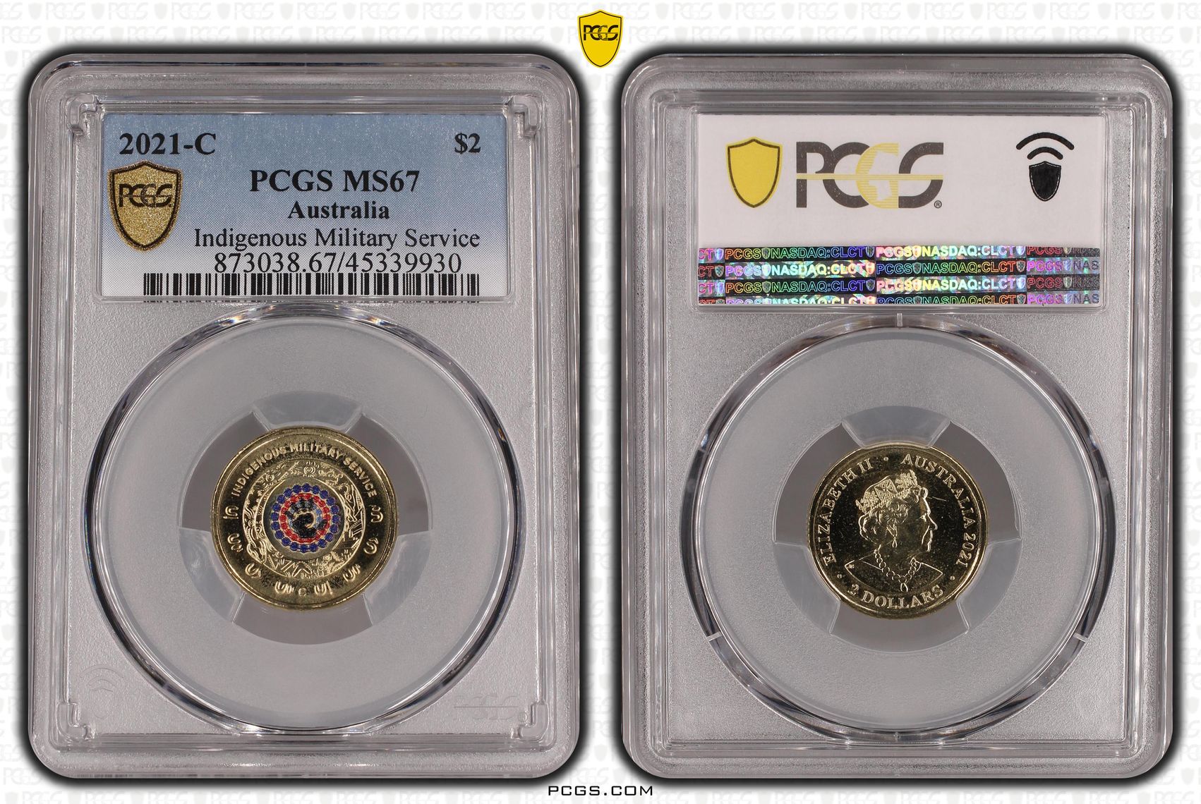 Indigenous Military Service - Colorized , Two Dollar, 2021-C, PCGS MS67