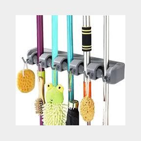 Wall Mounted Mop and Broom Holder- 51743/2143 SN B3 (S1)