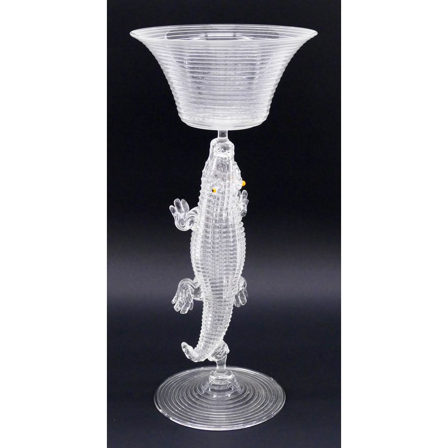 Preston Singletary Large Alligator Goblet 1993