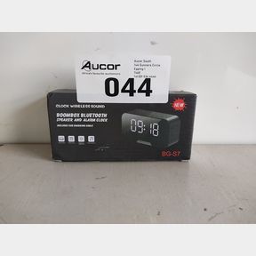 ALARM CLOCK BLUETOOTH SPEAKER WITH FM RADIO AND TEMPERATURE DISPLAY - WHITE