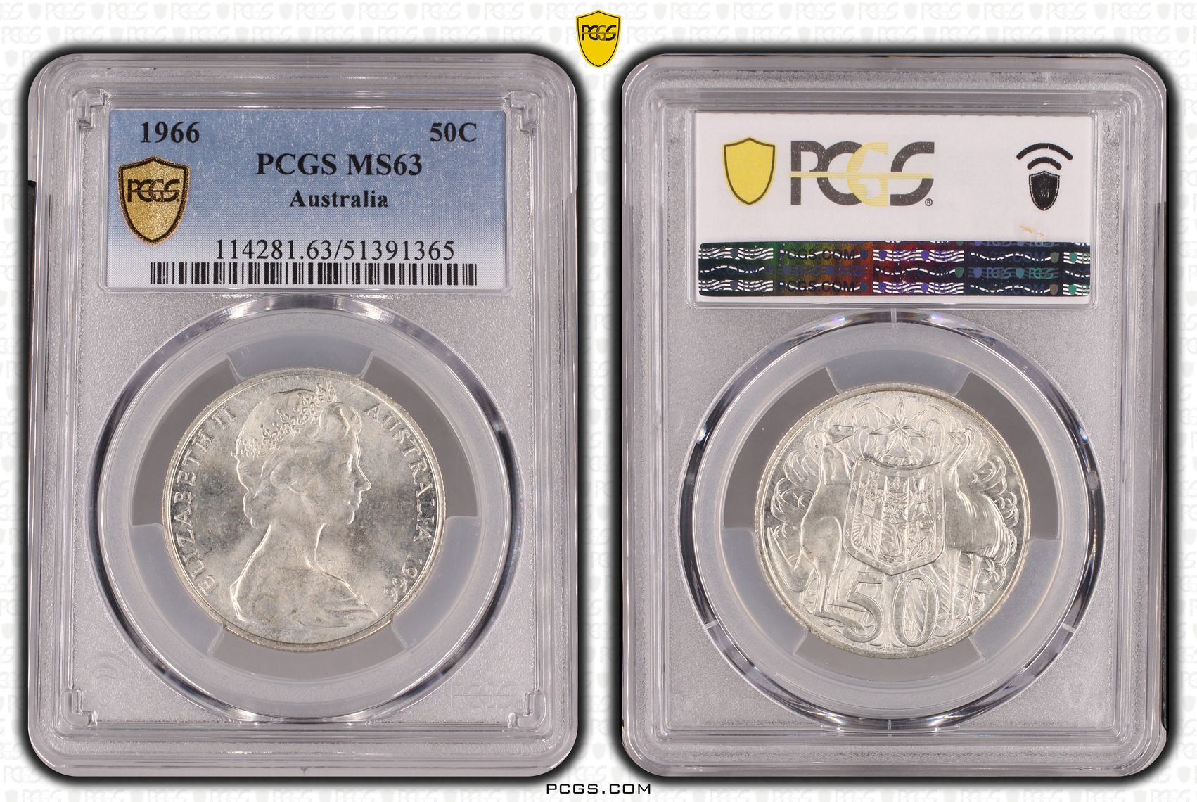 Fifty Cent, 1966, PCGS MS63