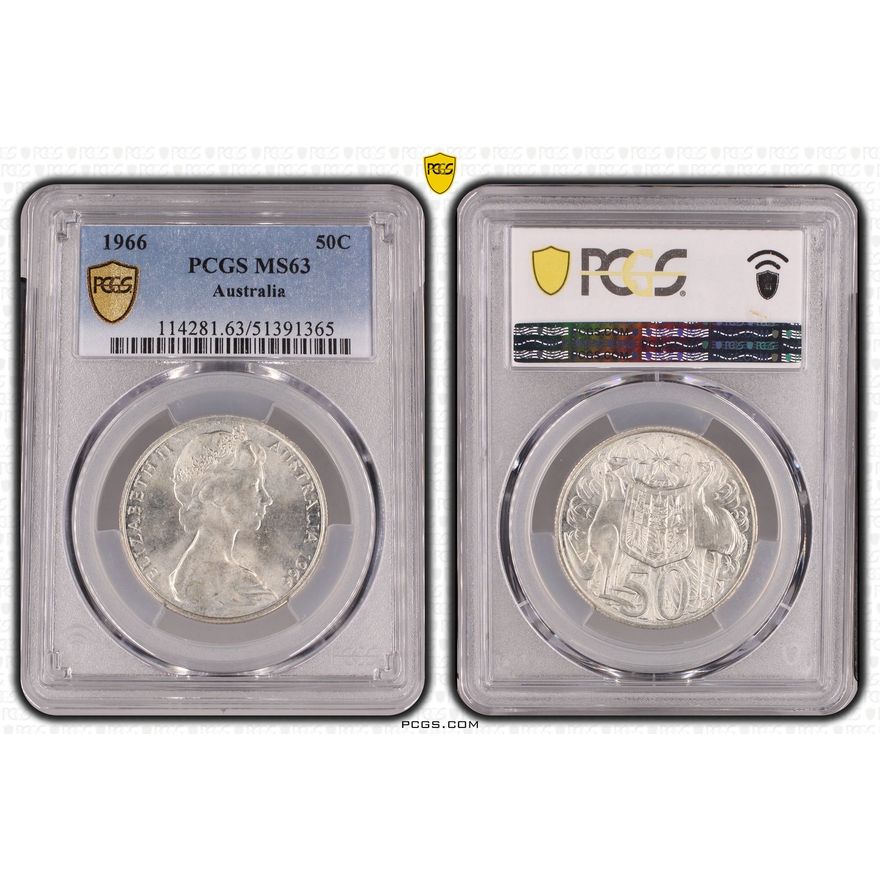 Fifty Cent, 1966, PCGS MS63