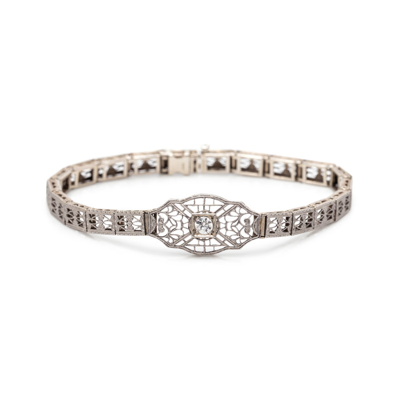 WHITE GOLD AND DIAMOND BRACELET