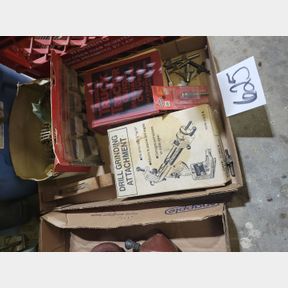 Drill grinding attachment, craftsman router bits and other