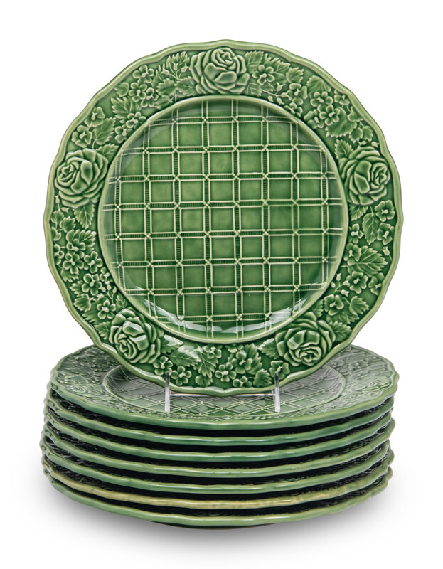 A Set of Eight Portuguese Majolica Chargers