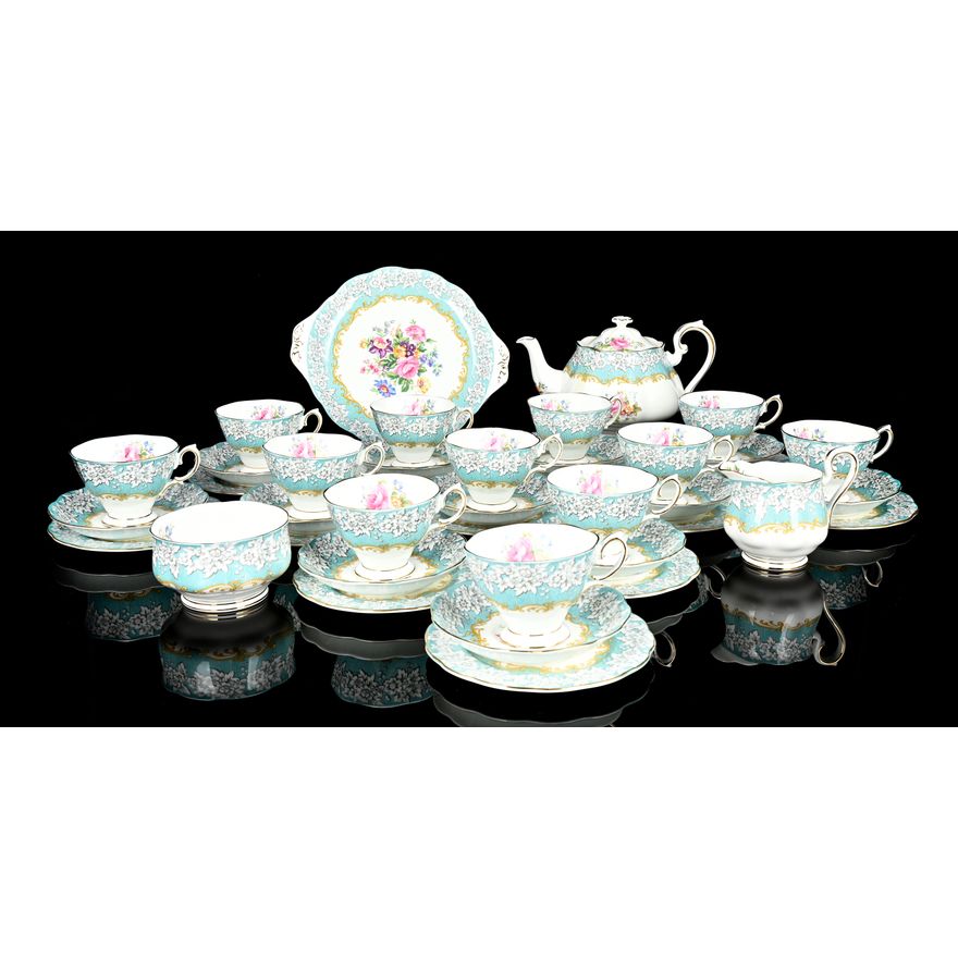 Royal Albert 'Enchantment' tea set comprising twelve trio's