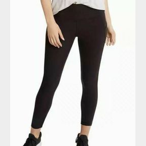 DANSKIN ACTIVE TIGHT WITH POCKETS INTERLOCK LEGGING SZ M