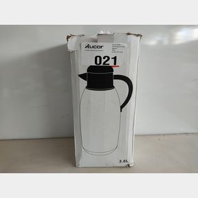STAINLESS STEEL THERMOS CARAFE DOUBLE WALLED VACUUM FULLY SEALED FOR COFFEE - L -