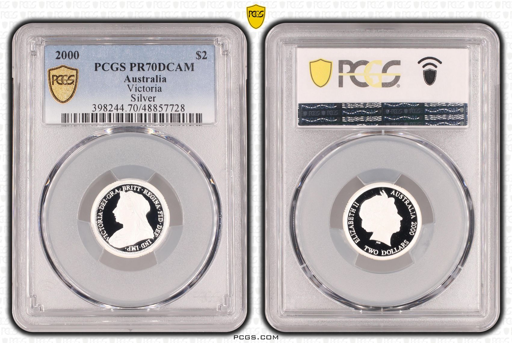 Victoria, Silver, Two Dollar, 2000, PCGS PR70DCAM