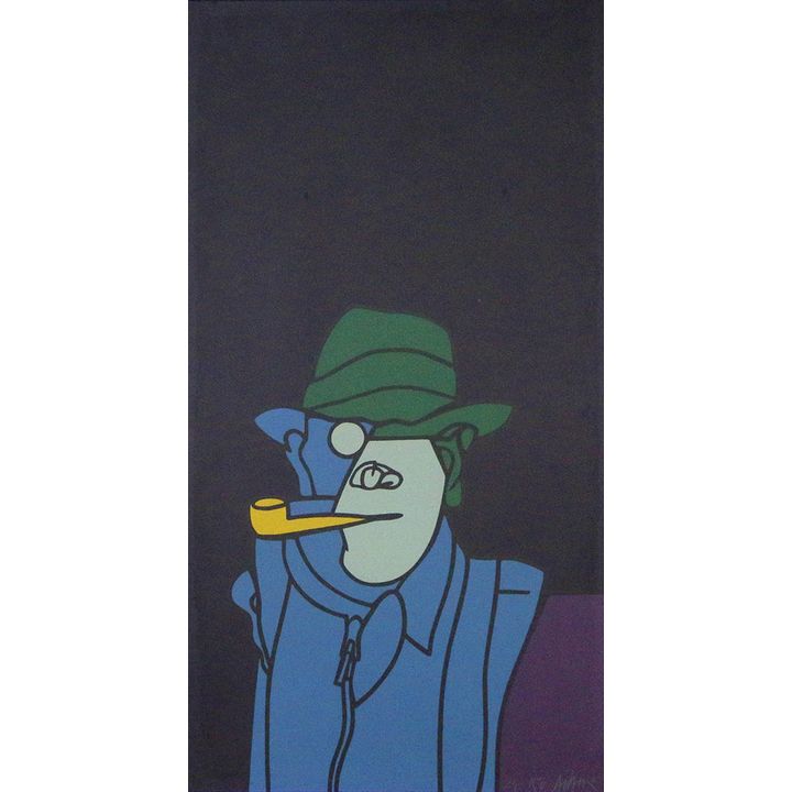 Valerio Adami 'Affiche Du Festival D'Anjou (A Man with a Pipe)'