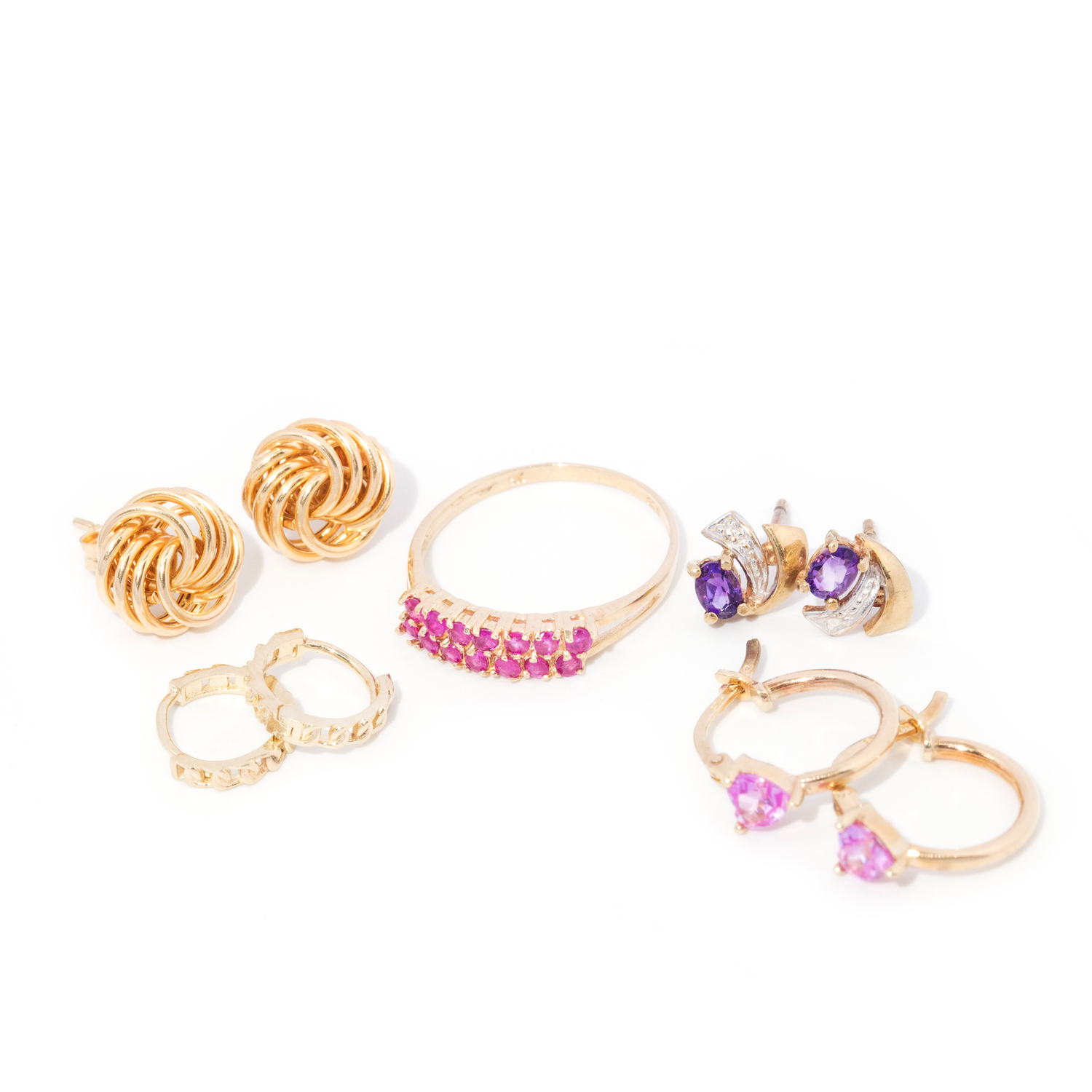 9ct Ring and Earrings