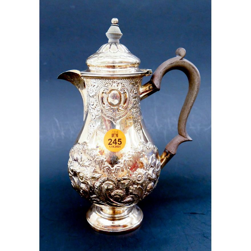 English Sterling Repouse Small Covered Pitcher- 256g