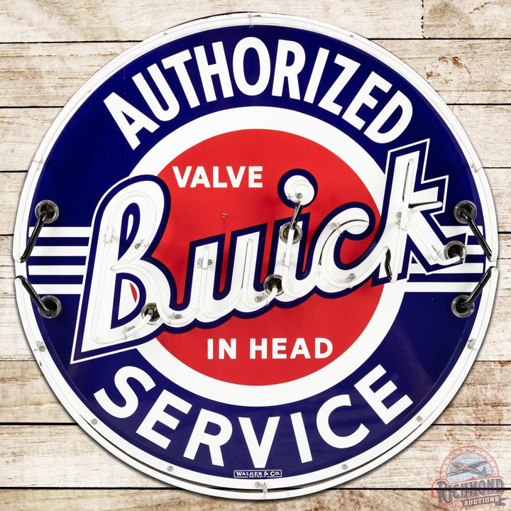 42" Buick Valve In Head Authorized Service SSP Neon Sign - 8.9